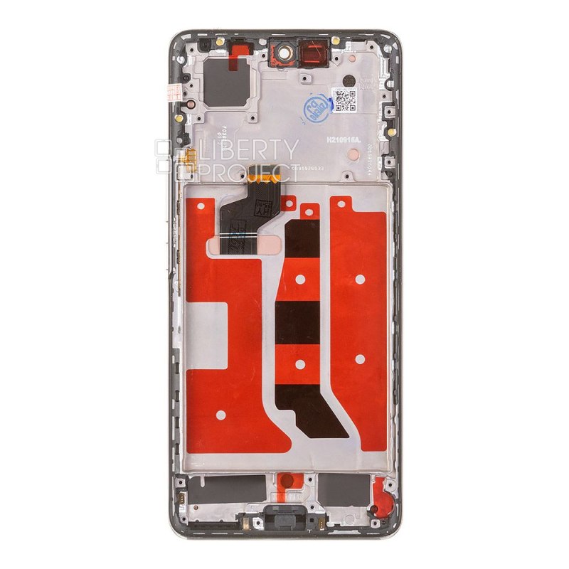 LCD дисплей для Huawei Honor 50 (NTH-NX9) с тачскрином в рамке OLED (серебро) — фото 3