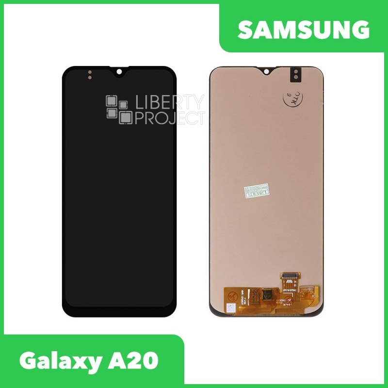 LCD дисплей для Samsung Galaxy A20 SM-A205 в сборе с тачскрином (OLED), черный