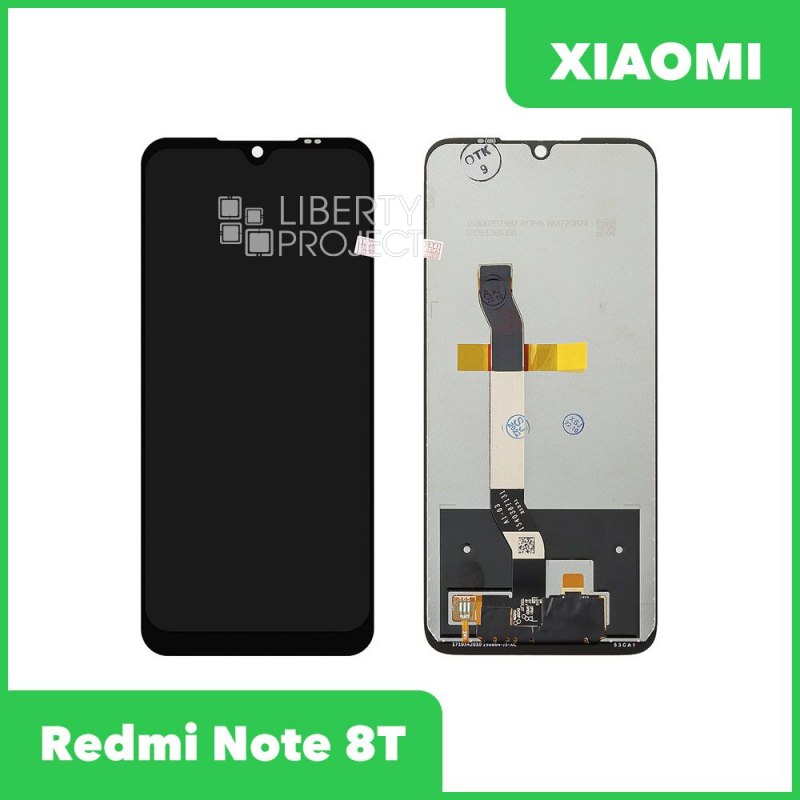 LCD дисплей для Xiaomi Redmi Note 8T в сборе с тачскрином (черный) 100% оригинал