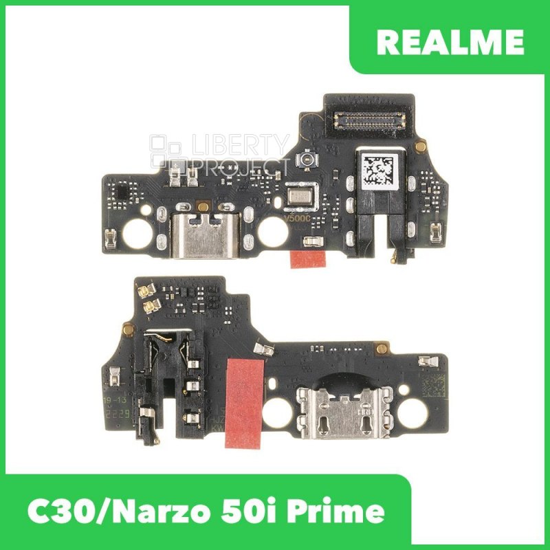 Шлейф/FLC Realme C30/Narzo 50i Prime (RMX3581/RMX3506) на системный разъём/микрофон, ориг — фото 2