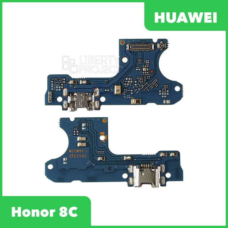 Шлейф/FLC Huawei Honor 8C (BKK-L21) на системный разъём/микрофон — купить оптом в интернет-магазине Либерти