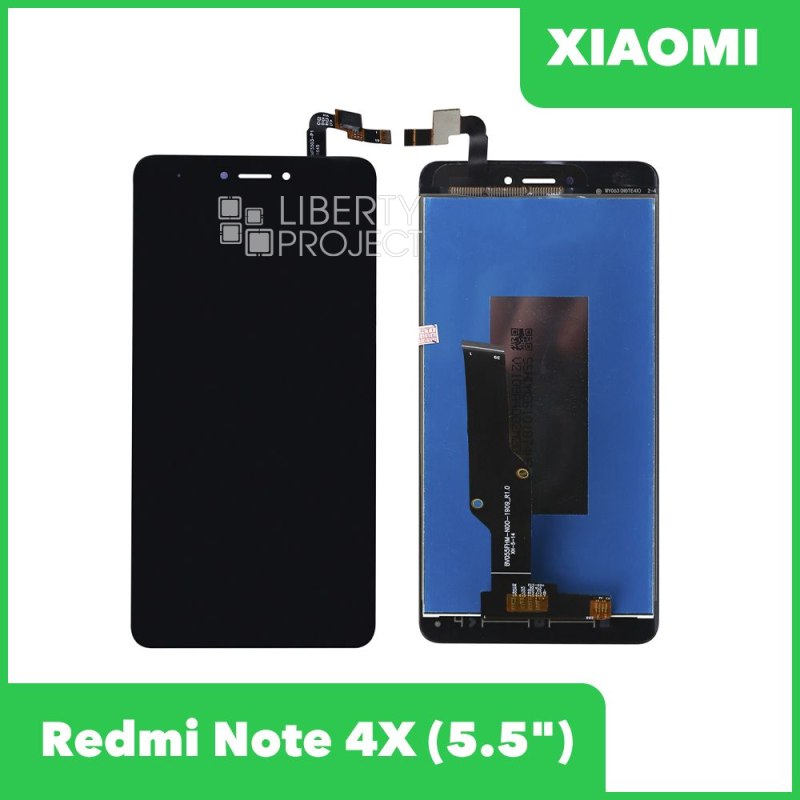 LCD дисплей для Xiaomi Redmi Note 4X в сборе с тачскрином, ориг LCD (черный) Premium Quality
