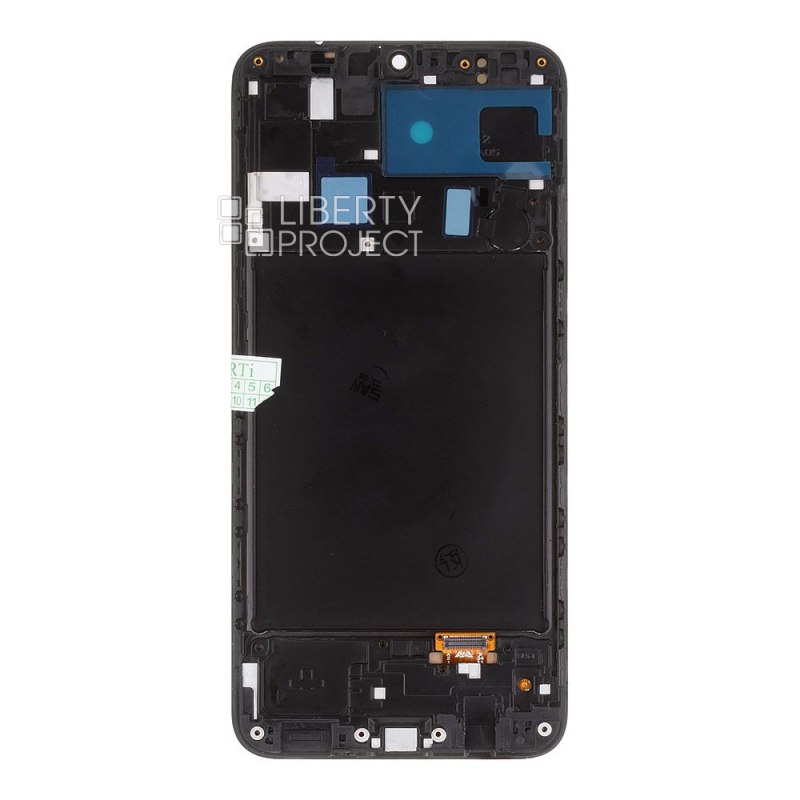 LCD дисплей для Samsung Galaxy A20 SM-A205 в сборе с тачскрином в рамке OLED (черный) — фото 3