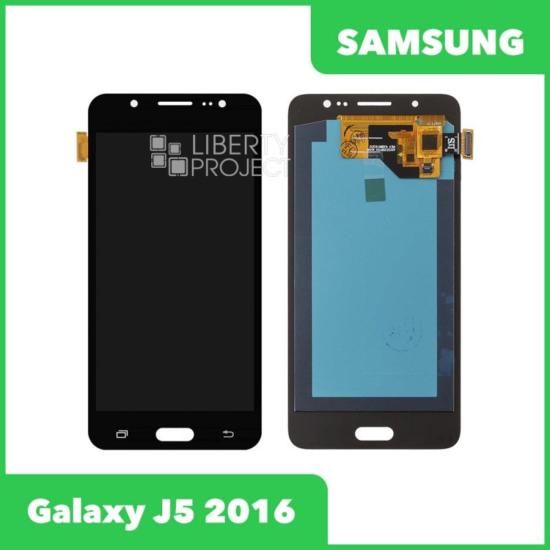 LCD дисплей для Samsung Galaxy J5 2016 SM-J510 в сборе с тачскрином (OLED), черный — купить оптом в интернет-магазине Либерти