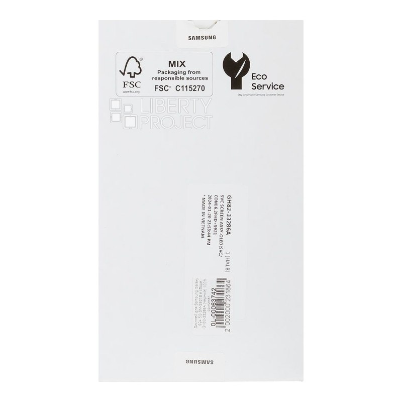 LCD дисплей для Samsung Galaxy S24 5G SM-S921B GH82-33286A без рамки (черный) 100% OR — фото 4