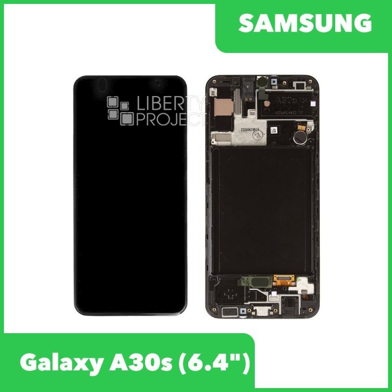 Дисплей для Samsung Galaxy A30s SM-A307 в сборе (черный) 100% оригинал — купить оптом в интернет-магазине Либерти