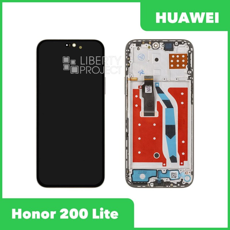 LCD дисплей для Huawei Honor 200 Lite (LLY-NX1) с тачскрином в рамке OLED (черный) — фото 2