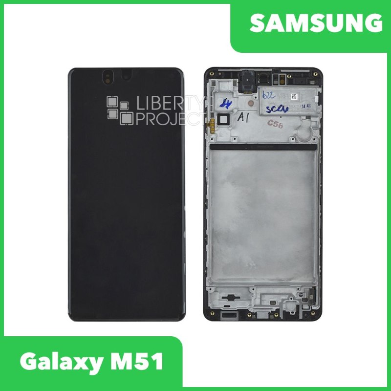 Дисплей для Samsung Galaxy M51 SM-M515 в сборе (черный) 100% оригинал — купить оптом в интернет-магазине Либерти