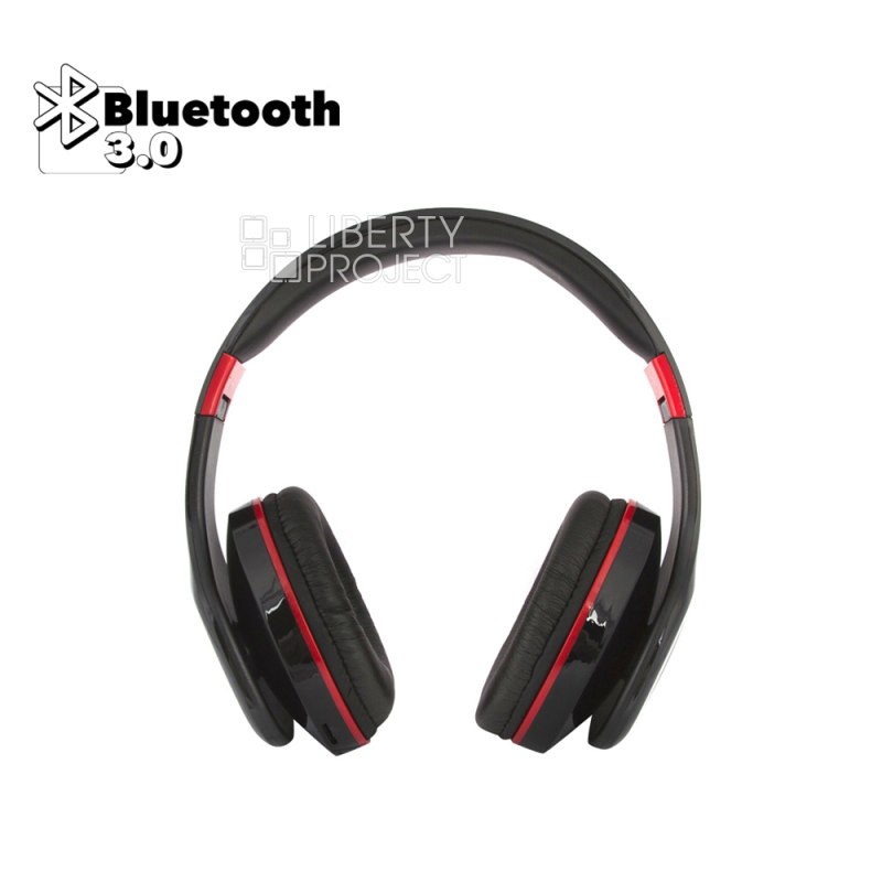 Bluetooth гарнитура inkax HP-07 Foldable BT 3.0, MicroSD, 3.5мм, накладная (чёрный)