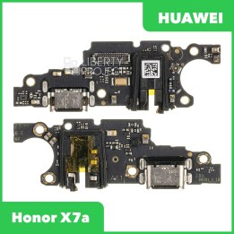 Шлейф/FLC Huawei Honor X7a (RKY-LX1) на системный разъём/микрофон, ориг