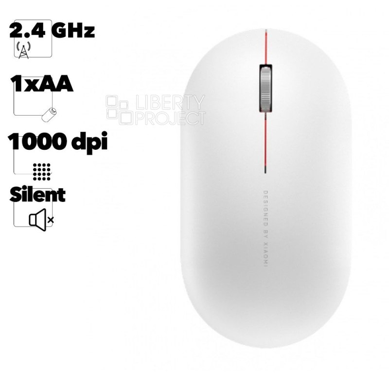 Мышь беспроводная Xiaomi Mi Wireless Mouse 2 XMWS002TM (белая)