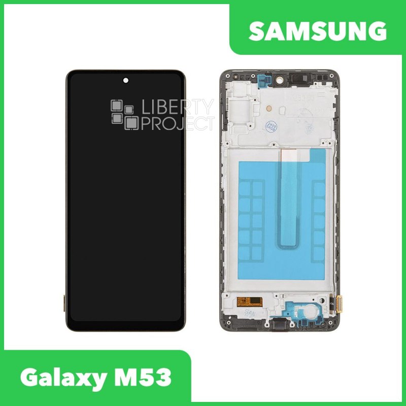 LCD дисплей для Samsung Galaxy M53 SM-M536 в сборе в рамке incell (черный) — фото 2