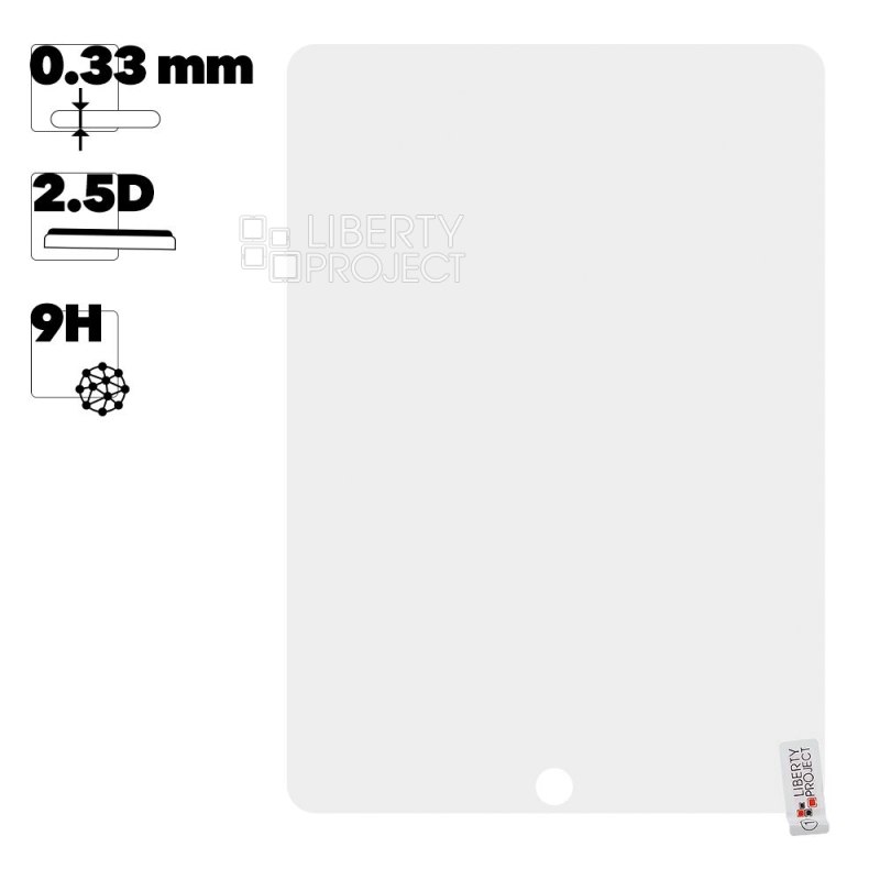Защитное стекло &quot;LP&quot; для iPad Air 2 Tempered Glass 2,5D 0,33 мм, 9H (ударопрочное)