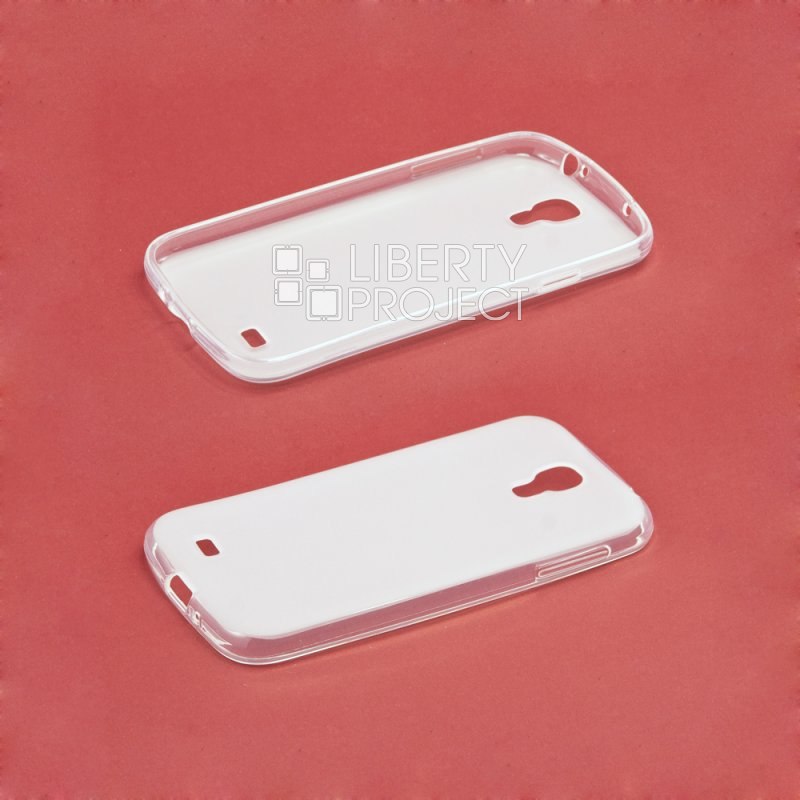 Силиконовый чехол для Samsung i9500 Galaxy S4 TPU Case (белый матовый европакет)