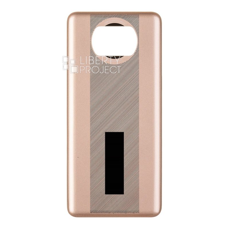 Задняя крышка для Xiaomi Poco X3/Poco X3 NFC (M2007J20CG)/Poco X3 Pro (M2102J20SG) (бежевый) — фото 4