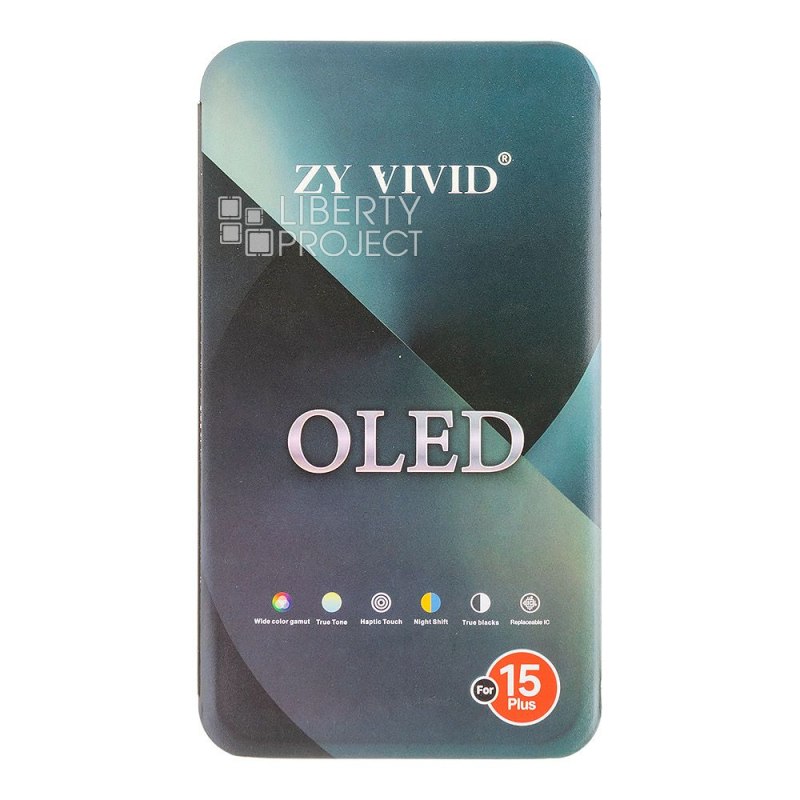 LCD дисплей для Apple iPhone 15 Plus (черный) матрица ZY OLED — фото 4