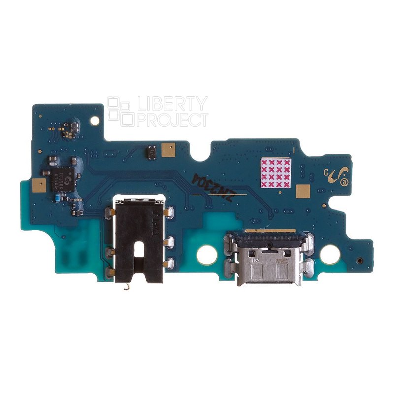 Шлейф/FLC Samsung Galaxy A20 SM-A205 на системный разъём/разъём гарнитуры/микрофон (оригинал) — фото 3