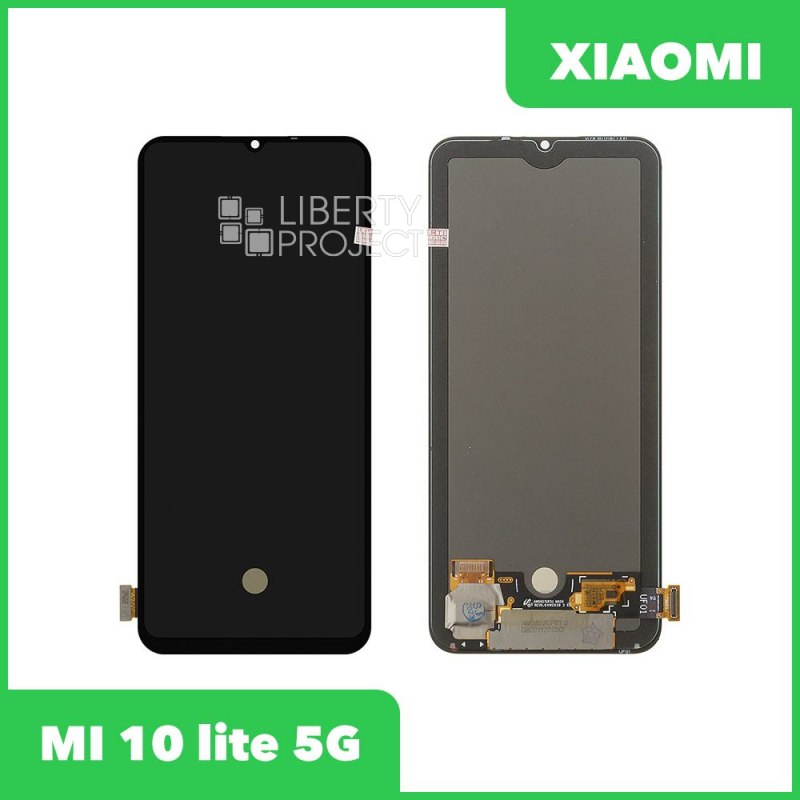 LCD дисплей для Xiaomi MI 10 lite 5G с тачскрином (черный) 100% OR — фото 2