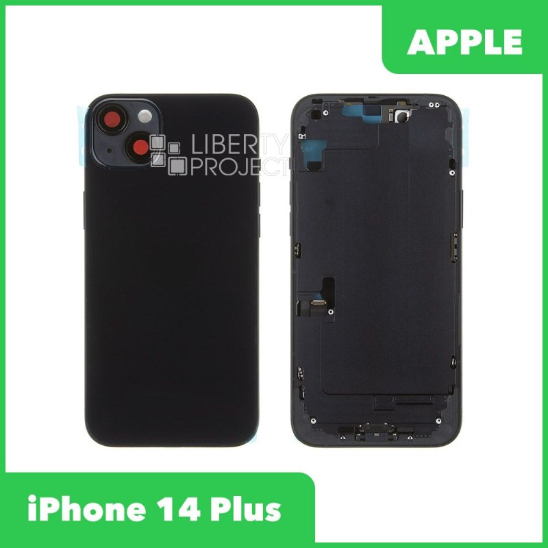 Корпус для Apple iPhone 14 Plus в сборе со шлейфами (черный) — фото 2