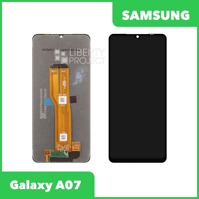 LCD дисплей для Samsung Galaxy A07 SM-A075 без рамки (черный) 100% OR SP — фото 2