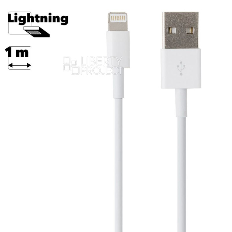 USB lightning Cable для Apple 8 pin с двусторонним USB разъемом (европакет)