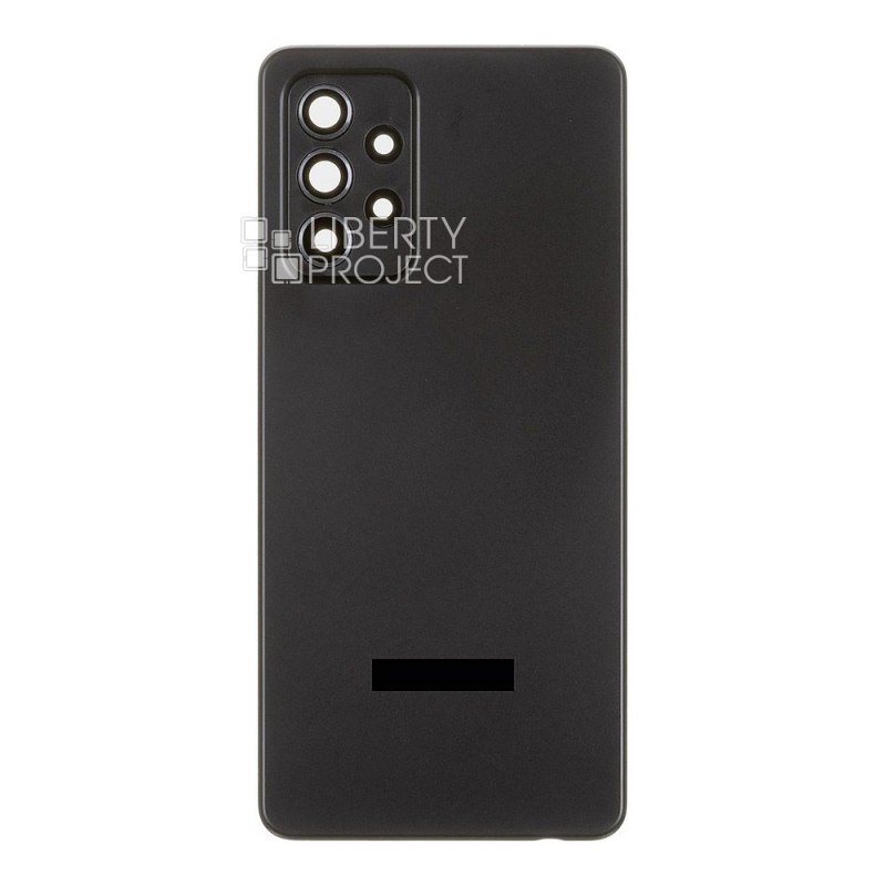 Задняя крышка для Samsung Galaxy A52/A52 5G/A52s 5G SM-A525F/A526B/A528B со стеклом камеры (черный) — фото 4