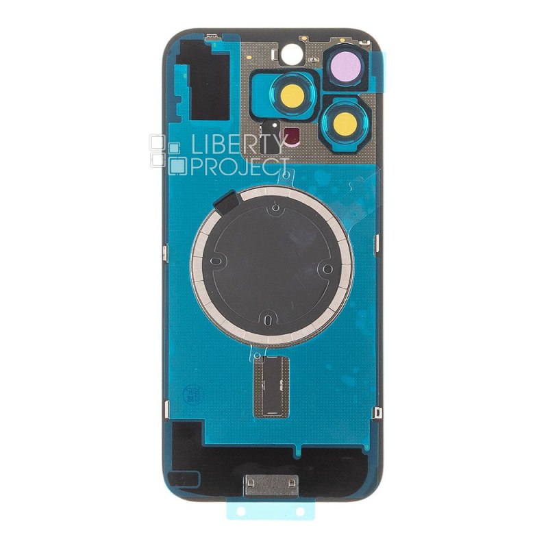 Задняя крышка для iPhone 16 Pro MAX (титановый) в сборе со стеклом камеры, MagSafe — фото 3