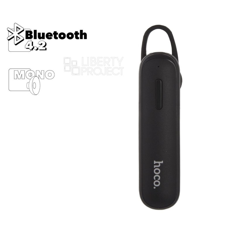 Bluetooth моногарнитура HOCO E36 Free Sound BT4.2, вкладыш (черный)