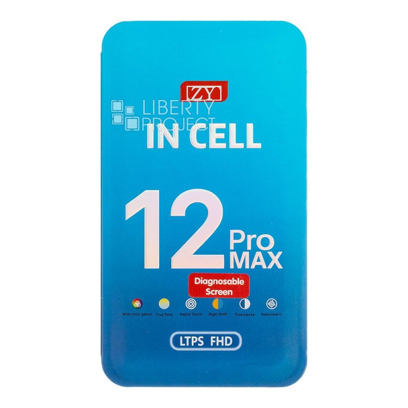 LCD дисплей для Apple iPhone 12 Pro MAX (черный) матрица ZY In-Cell LTPS FHD (привязка без пайки) — фото 4
