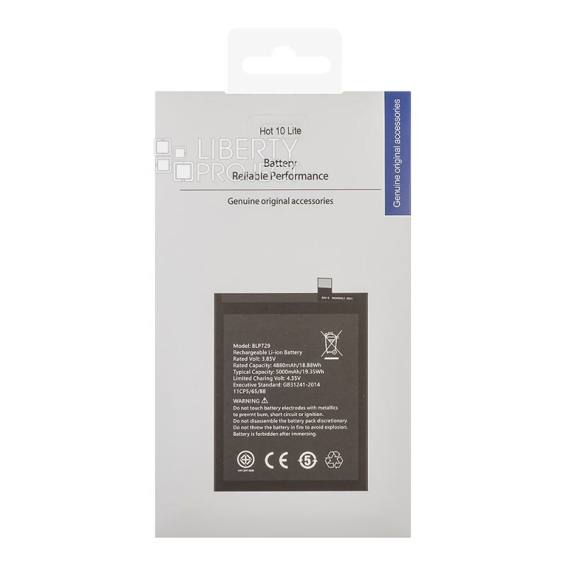 Аккумулятор (АКБ) Infinix Hot 10 Lite/12i/20i/Smart 6/6 HD/6 Plus (BL-49FX) 100% Filling Capacity — фото 3