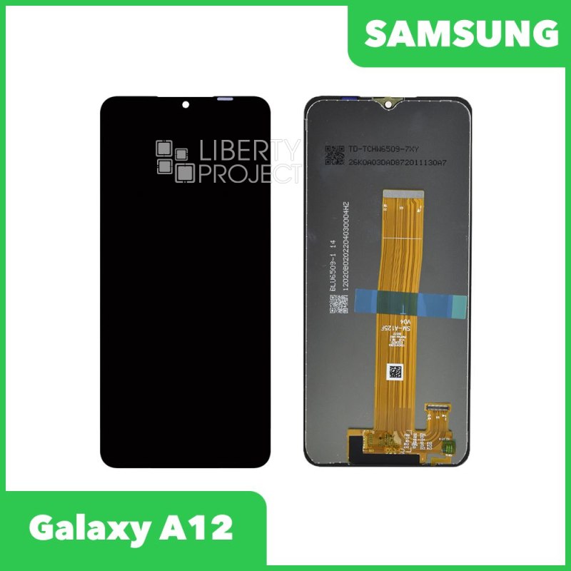 Дисплей для Samsung Galaxy A12 SM-A125 в сборе без рамки (черный) 100% оригинал — купить оптом в интернет-магазине Либерти