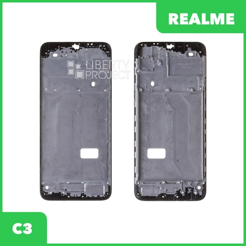 Рамка дисплея для Realme C3 (черный) — купить оптом в интернет-магазине Либерти