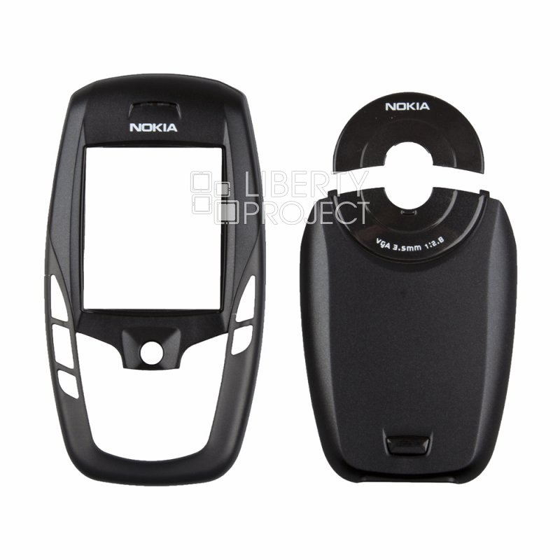 Корпус Nokia 6600 без средней части (черный) HIGH COPY