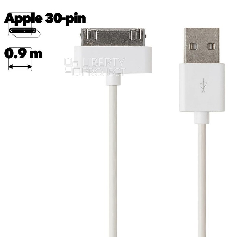 USB Дата-кабель для Apple 30 pin (OEM/техпак) Акция при покупке от 100 шт.!
