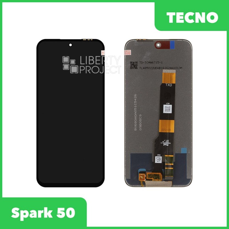 LCD дисплей для Tecno Spark 50 с тачскрином (черный) OR LCD — фото 2