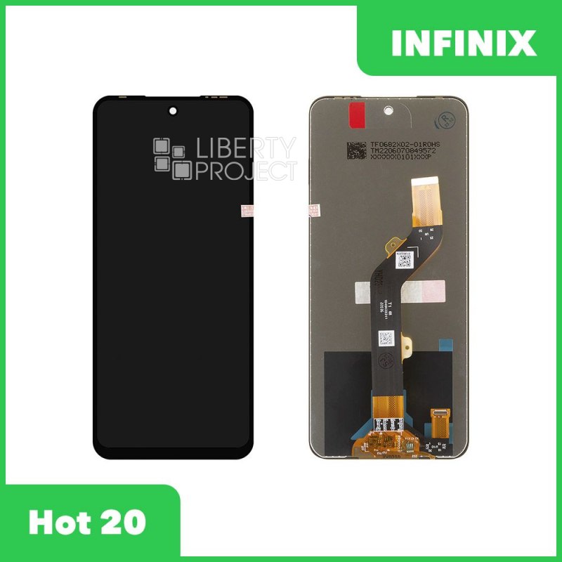 LCD дисплей для Tecno Pova 4/Neo2/Neo3/Infinix Hot 12/12 Play/Hot 20 4G/20 Play (черный) 100% OR.. — купить оптом в интернет-магазине Либерти