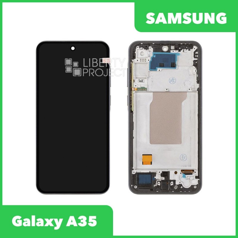 LCD дисплей для Samsung Galaxy A35 SM-A356 в сборе в рамке incell (синий) XJE HD+ — фото 2
