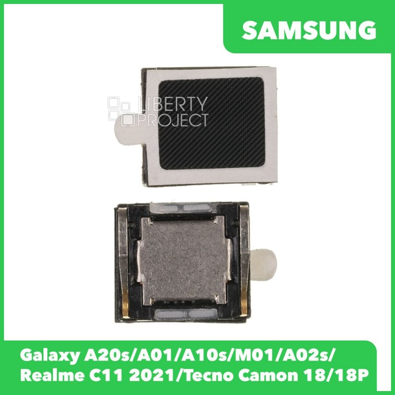 Динамик/Speaker Samsung Galaxy A207F/A015F/A107F/M015F/A025F/A037F/A226B/A065F/Realme C11 2021/Tecno Camon 18/18P/Infinix Hot 30 Play/30i/Smart 6 Plus — фото 2