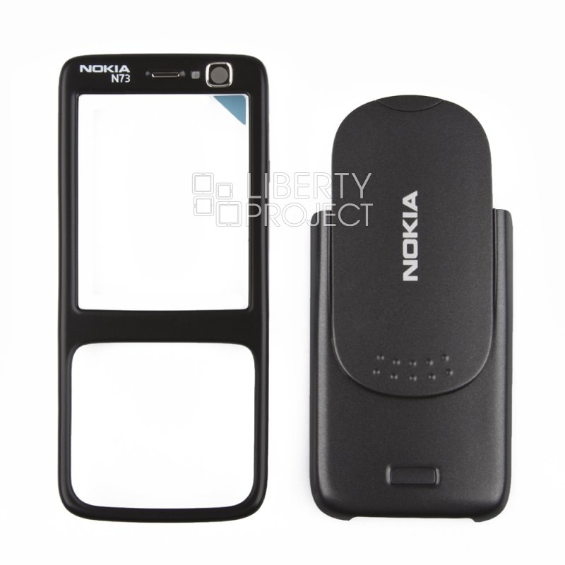 Корпус Nokia N73 без средней части (черный) HIGH COPY