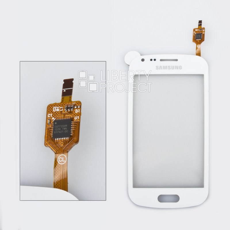Тачскрин для Samsung Galaxy S Duos GT-S7562 1-я категория (белый)