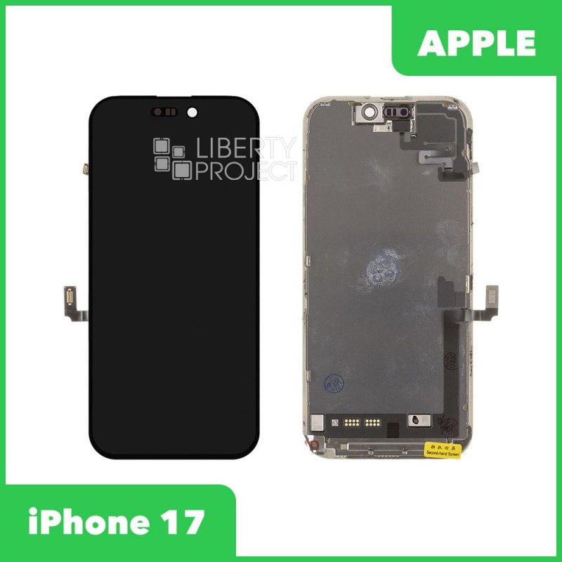 LCD дисплей для Apple iPhone 17 (черный) с тачскрином original (change glass) без ошибки — фото 2
