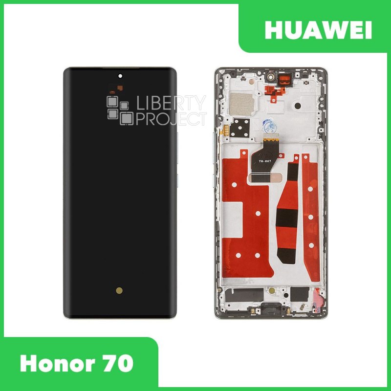 LCD дисплей для Huawei Honor 70 (FNE-NX9) с тачскрином в рамке (зеленый) OR LCD — фото 2