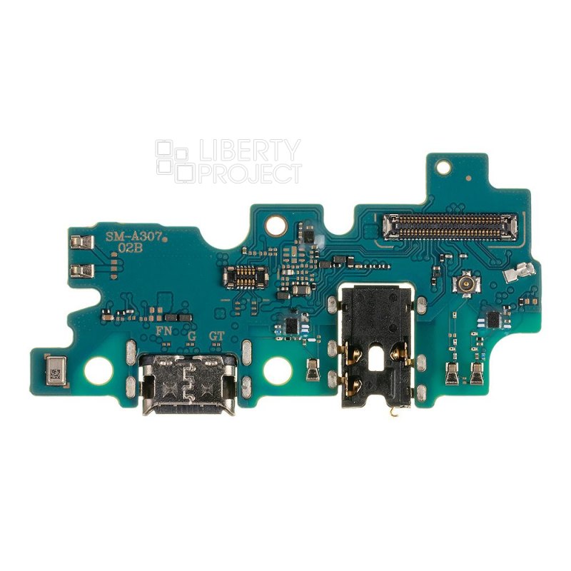 Шлейф/FLC Samsung Galaxy A30s SM-A307 на системный разъём/разъём гарнитуры/микрофон, ориг — фото 5