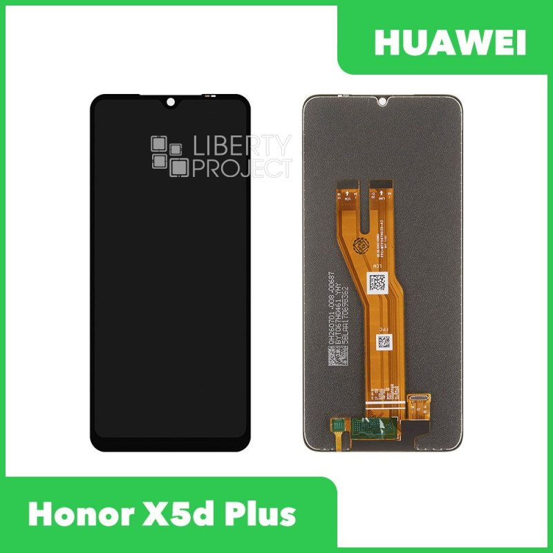 LCD дисплей для Huawei Honor X5d Plus с тачскрином (черный) — фото 2