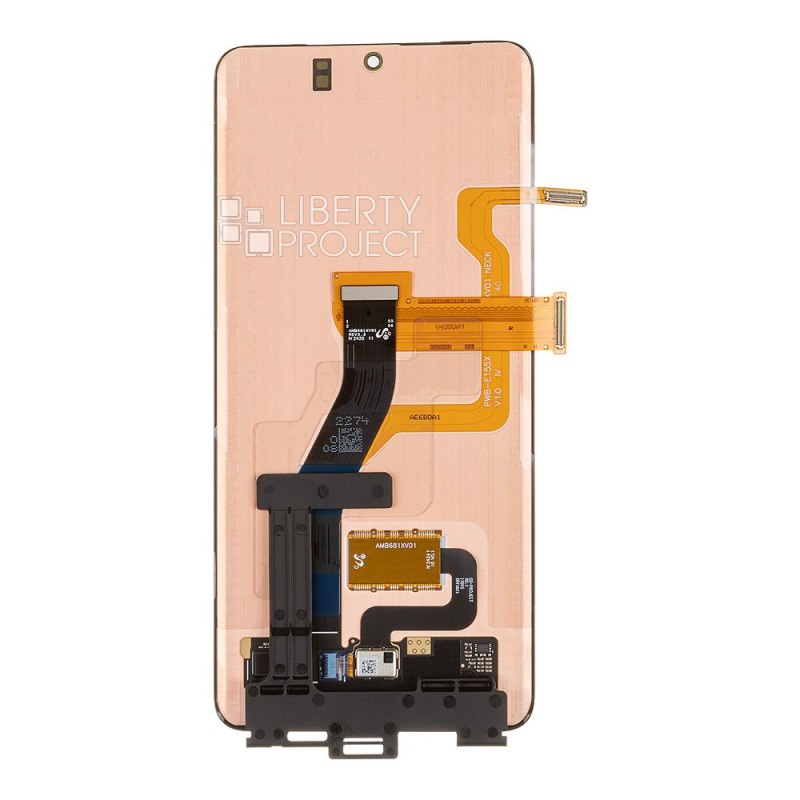 LCD дисплей для Samsung Galaxy S21 Ultra SM-G998 без рамки (черный) 100% OR SP — фото 3