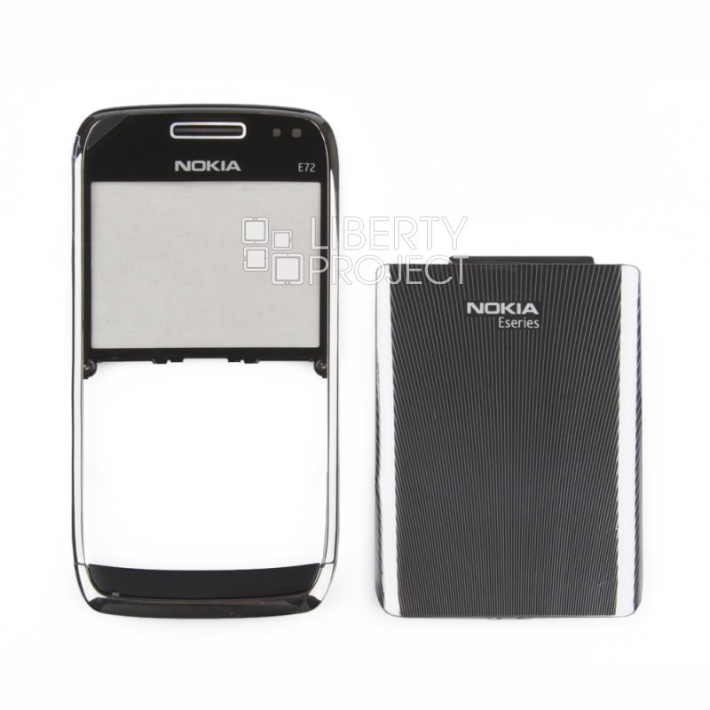 Корпус Nokia E72 без средней части (серебро) HIGH COPY