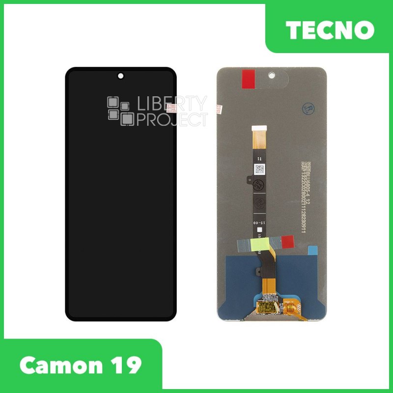 LCD дисплей для Tecno Camon 19/19 Pro в сборе с тачскрином (черный) 100% OR — купить оптом в интернет-магазине Либерти