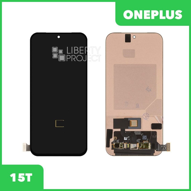 LCD дисплей для OnePlus 15T (PLZ110) в сборе с тачскрином (черный) OR 100% — фото 2