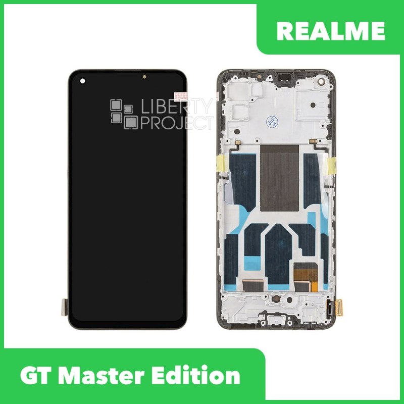 LCD дисплей для Realme GT Master Edition (RMX3363) с тачскрином в рамке OLED (черный) — фото 2