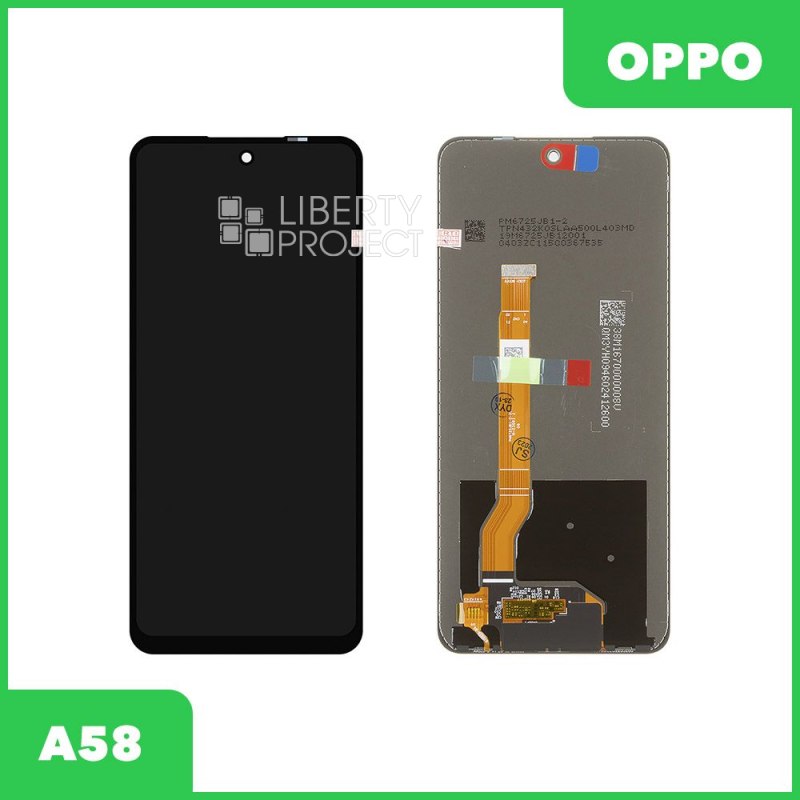 LCD дисплей для Oppo A58 4G (CPH2577) с тачскрином (черный) 100% оригинал — купить оптом в интернет-магазине Либерти